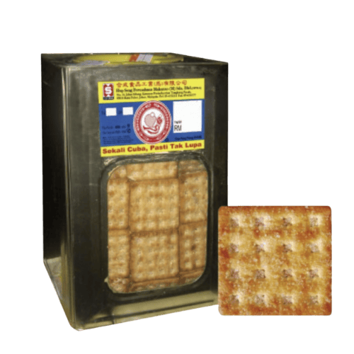 合成特级砂糖饼干 (3.5公斤装) - Hup Seng Special Sugar Crackers (3.5kg Tin) - Biskut Gula Istimewa Hup Seng (Tin 3.5kg)