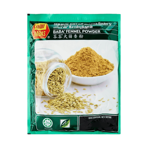 峇峇大茴香粉 (Baba's Fennel Powder/Serbuk Jintan Manis Baba's/பாபாஸ்' சோம்புத்தூள் - Pāpās' Cōmputtūḷ)