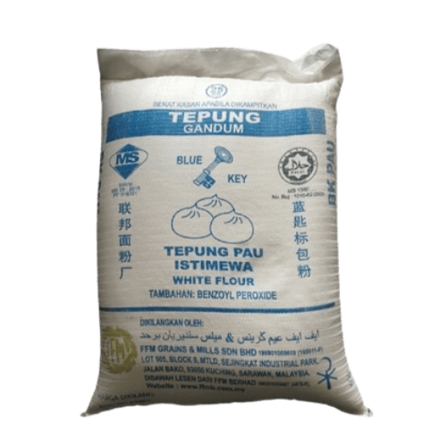 蓝钥匙包粉 (Blue Key Pau Flour / Tepung Pau Blue Key)