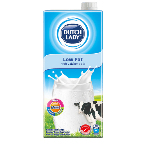 Dutch Lady Low Fat High Calcium Milk - Susu Rendah Lemak Kalsium Tinggi Dutch Lady