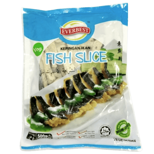 素鱼片 (Everbest Veg. Fish Slice/Kepingan Ikan Vegetarian Everbest)