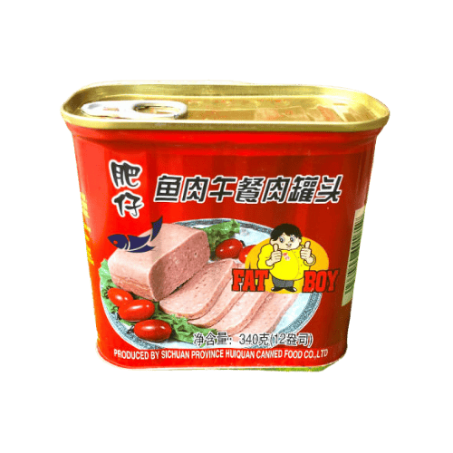 肥仔鱼肉午餐肉 (Fatboy Brand Fish Luncheon Meat/Daging Makan Tengah Hari Ikan Jenama Fatboy)
