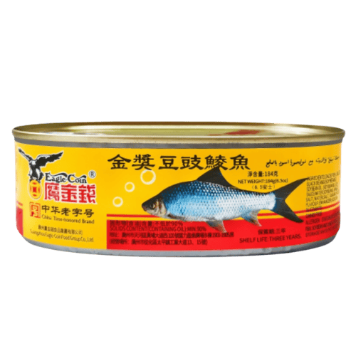 鹰金钱牌豆鼓鲮鱼 (Eagle Coin Brand Fried Dace with Salted Black Beans/Ikan Dace Goreng dengan Taucu Jenama Eagle Coin)