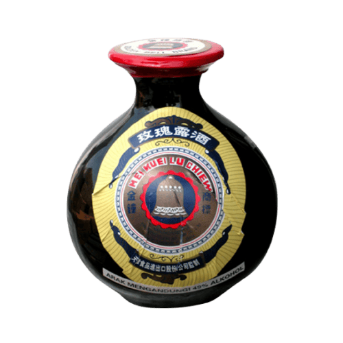 金钟牌玫瑰露酒 - Golden Bell Brand Mei Kuei Lu Chiew - Arak Mei Kuei Lu Cap Loceng Emas