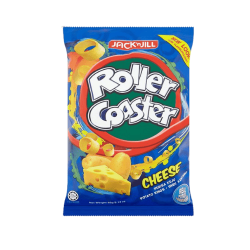 Jack 'n Jill 芝士味过山车薯圈 - Jack 'n Jill Roller Coaster Cheese Flavoured Potato Rings - Jejiran Kentang Perisa Keju Roller Coaster Jack 'n Jill