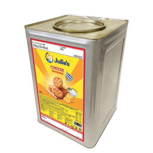 Julie's 芝士饼干 (3.5公斤装) - Julie's Cheese Crackers (3.5kg Tin) - Biskut Keju Julie's (Tin 3.5kg)