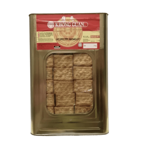 Khong Guan 柠檬味薄饼 (4.5公斤装) - Khong Guan Lemon Puff Biscuits (4.5kg Tin) - Biskut Puff Lemon Khong Guan (Tin 4.5kg)