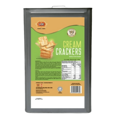 LEE 特级奶油饼干 (3.5公斤装) - LEE Cream Crackers (3.5kg Tin) - Biskut Krim LEE (Tin 3.5kg)