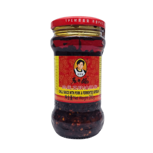 老干妈肉丝豆豉油辣椒 (Lao Gan Ma Chilli Sauce with Pork & Fermented Soybean/Sos Cili Lao Gan Ma dengan Daging Babi & Taucu)