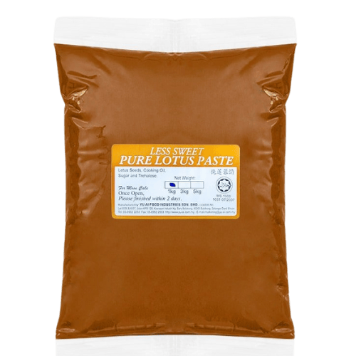 Less Sweet Pure Lotus Paste (少糖纯莲蓉/Pes Teratai Tulen Kurang Manis)