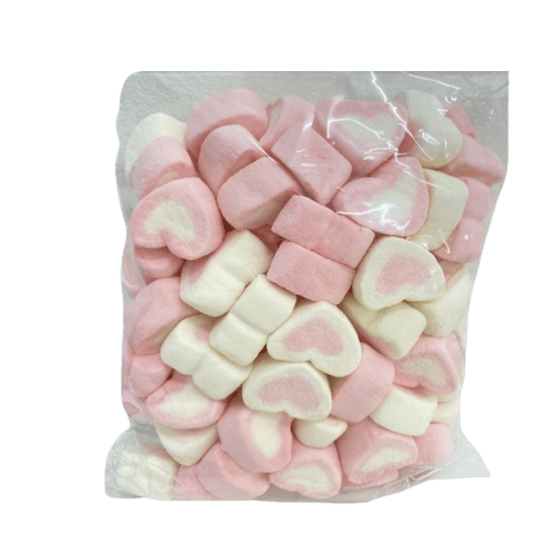 心形混合棉花糖 - Marshmallow Mixed Heart - Marshmallow Campuran Berbentuk Hati