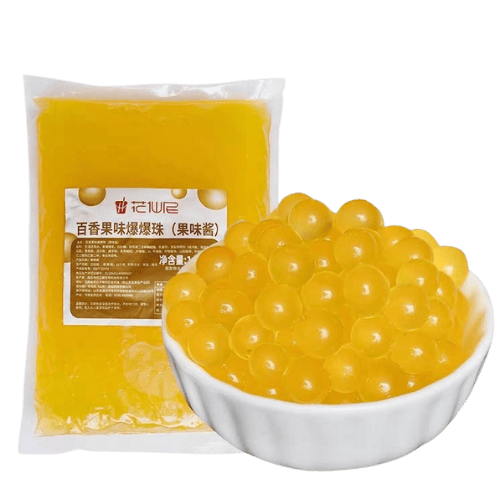 Passion Fruit Popping Boba (百香果味爆珠/Boba Letupan Perisa Markisa)