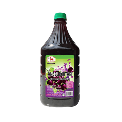 红马牌黑加仑味糖浆 - Red Horse Blackcurrant Flavoured Syrup - Sirap Berperisa Anggur Hitam Red Horse