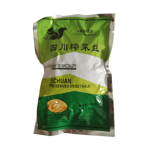 四川榨菜丝 (Sichuan Preserved Vegetable / Sayur Jeruk Sichuan)