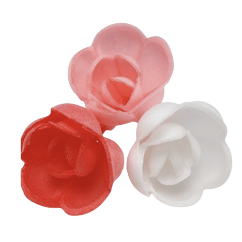 威化玫瑰 (混色) - Wafer Rose (Mixed Colours) - Bunga Ros Wafer Campuran Warna
